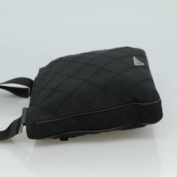 PRADA Quilted Shoulder Bag Nylon Black Auth yk16865 - Picture 3 of 16